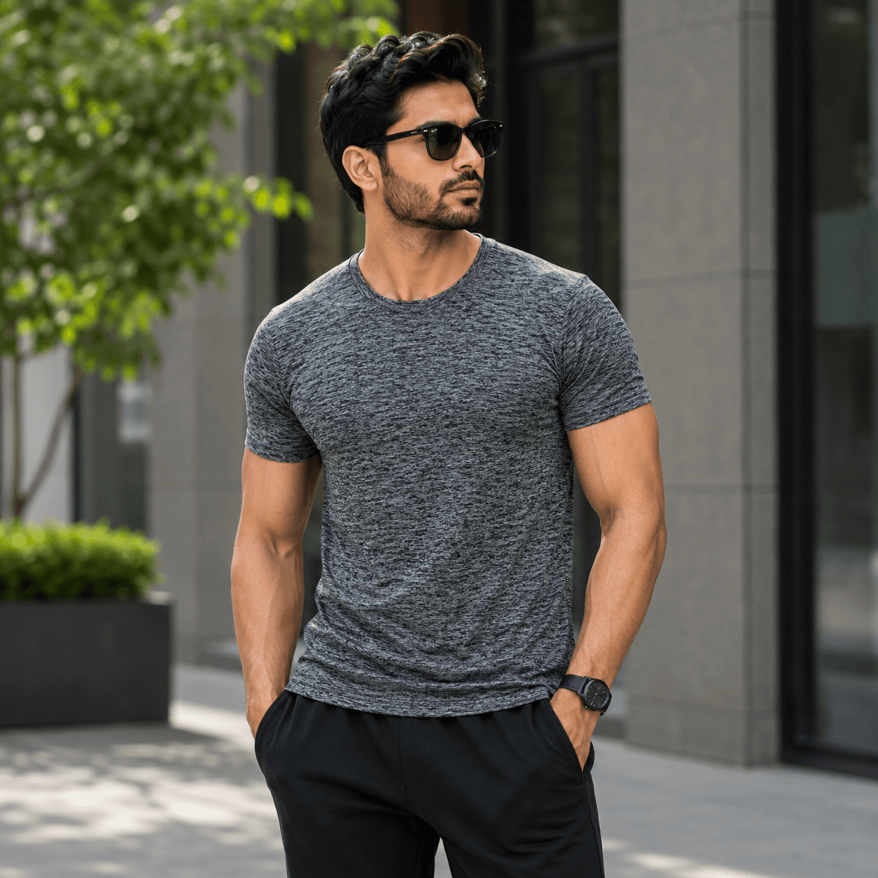Classic Men's T-Shirt – Comfortable Round Neck Casual Wear