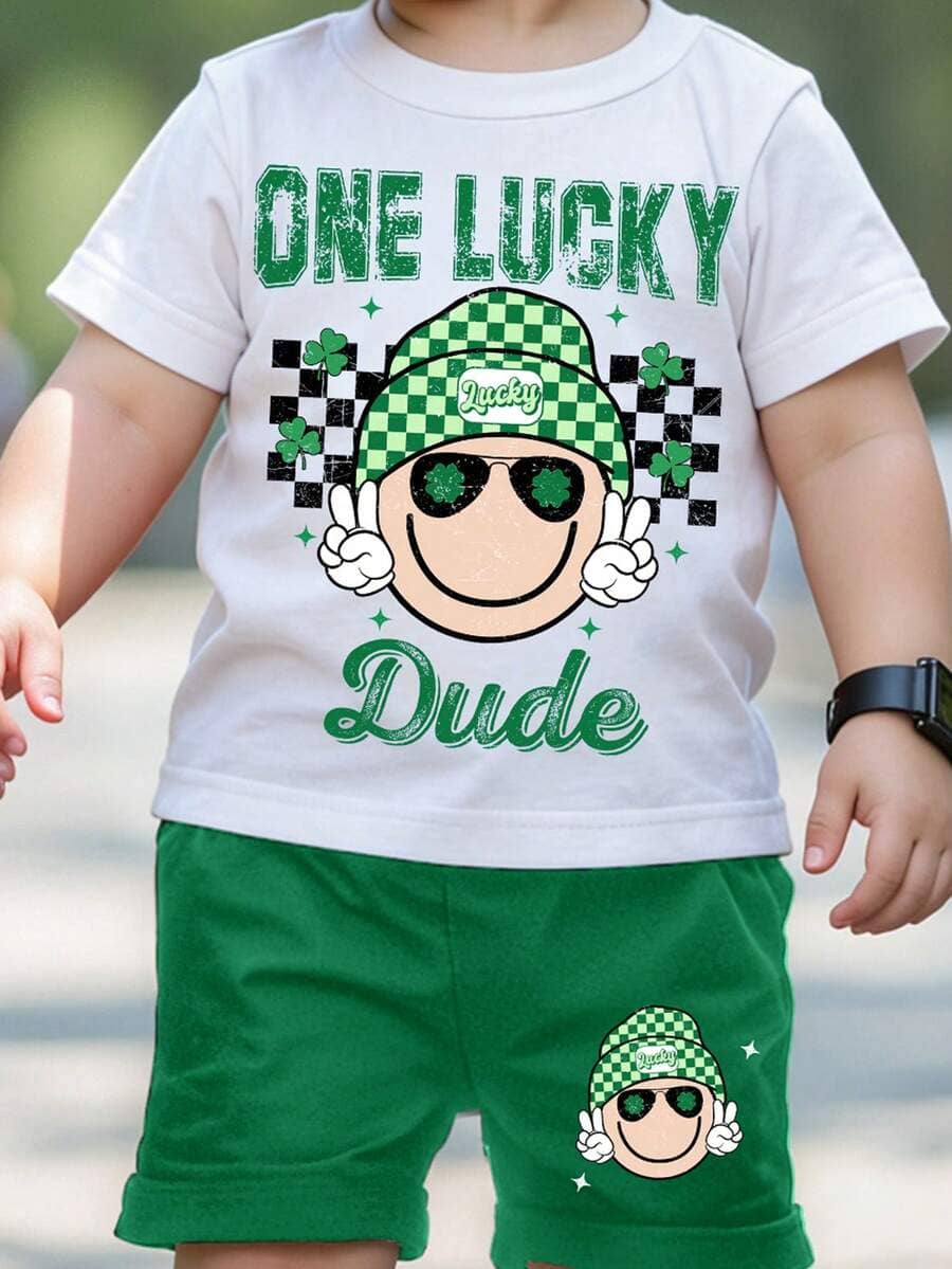 Baby Boy Printed Outfit Set