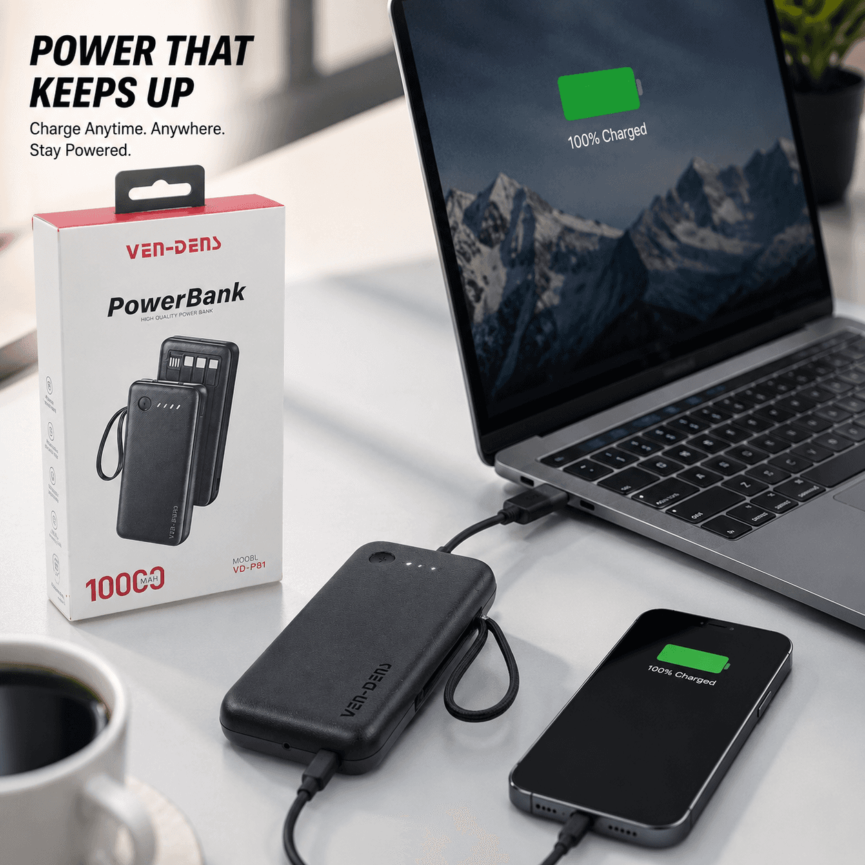 10000mAh Fast Charging Power Bank