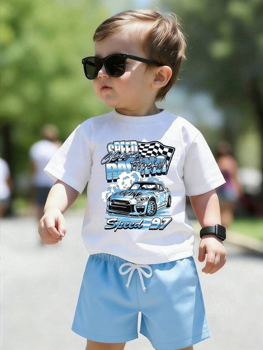 Baby Boy Cotton Essentials Set