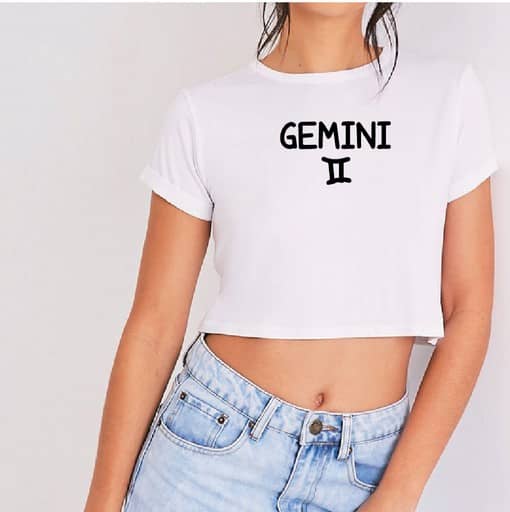 Vintage Graphic Print Crop Top