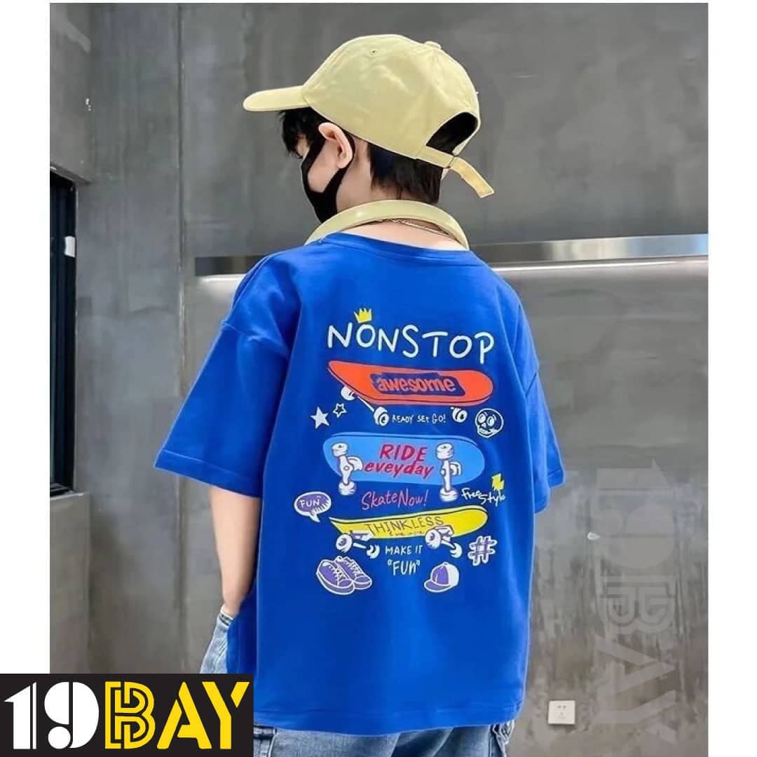 Sapphire Serenade Dreamy Oversized Tees in Royal Blue