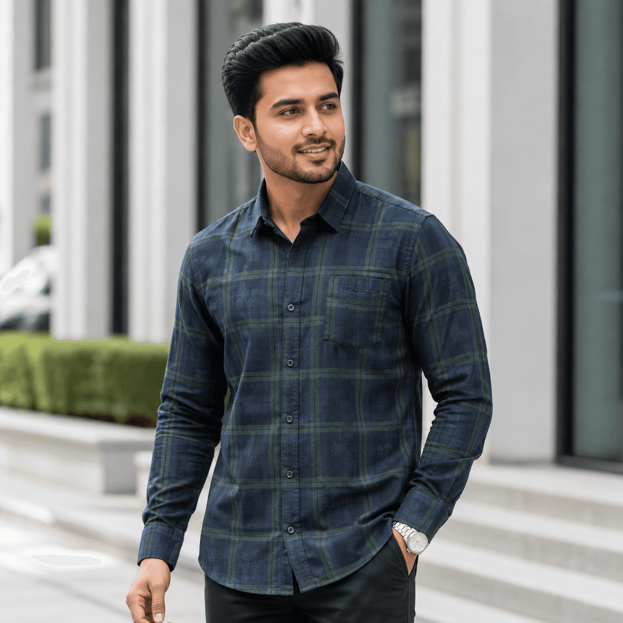 Stylish Men's Casual Button-Up Shirt