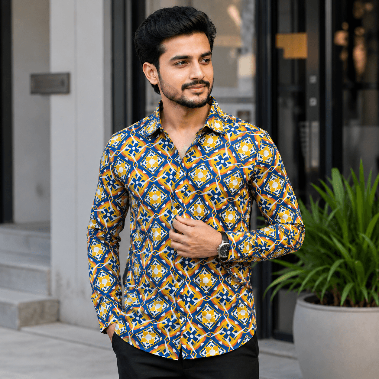 Smart Casual Shirt for Men - Comfortable Fit
