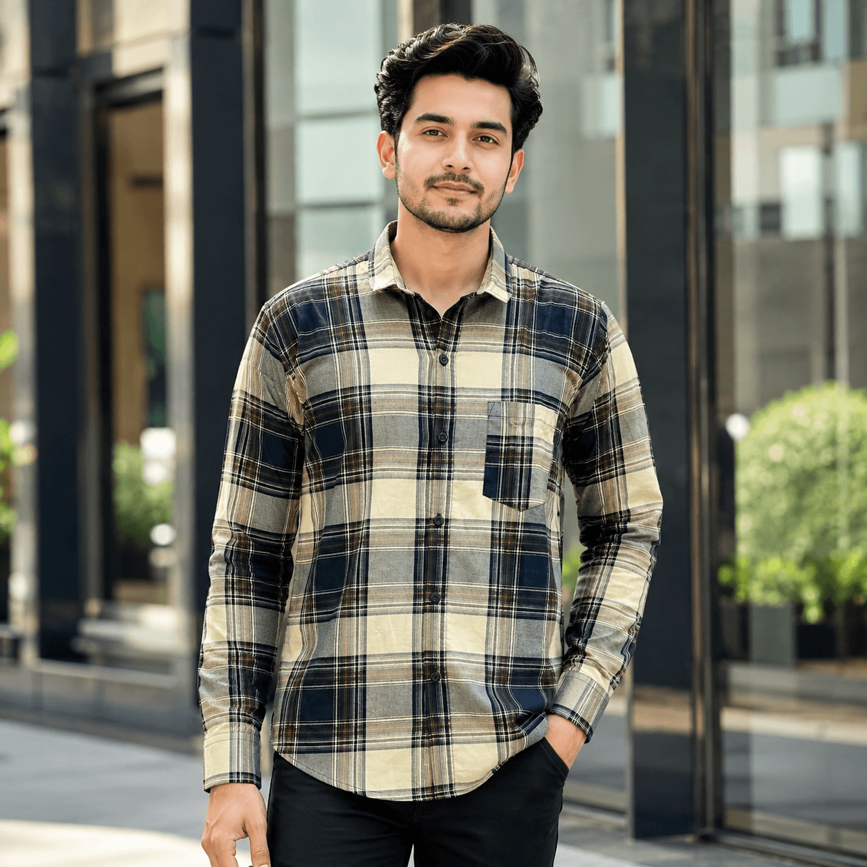 Men's Stylish Long Sleeve Casual Shirt