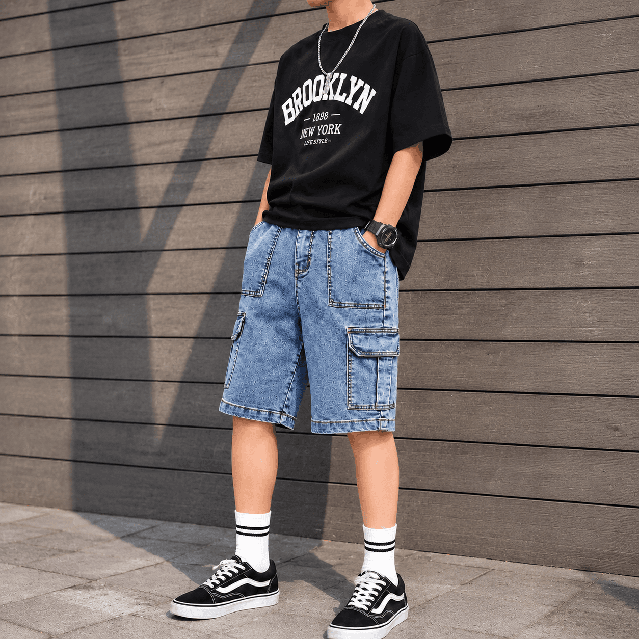 Premium Boys Denim Cargo Style Pant with 6 Pockets – Casual Daily Wear