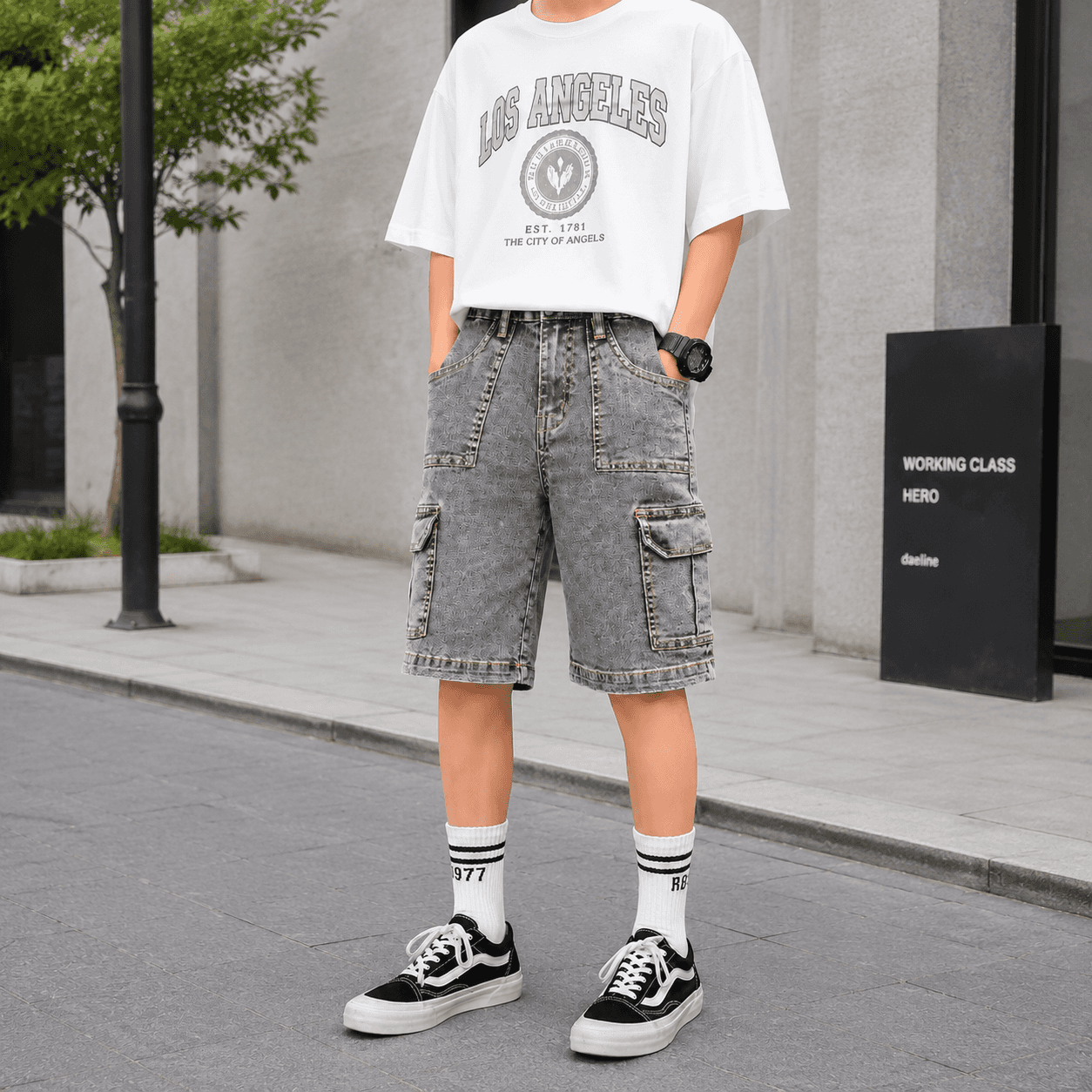 Boys Denim Jean Shorts – Classic Washed Blue Finish