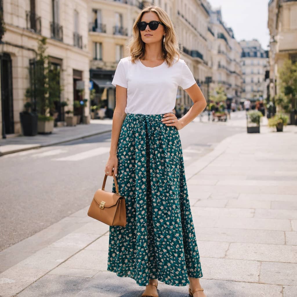 Women's A-Line Skirt – Comfortable High Waist Casual & Daily Wear Skirt