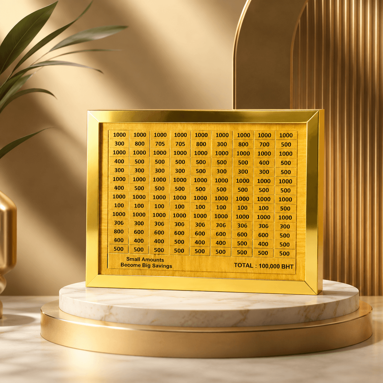 Wooden Coin Bank - Stylish Money Saving Box for Home