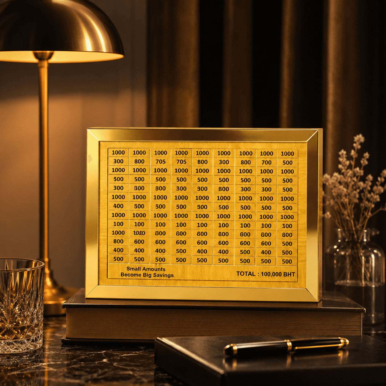 Wooden Coin Bank - Stylish Money Saving Box for Home