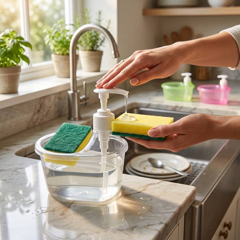 2-in-1 Dishwashing Liquid Soap Pump Dispenser