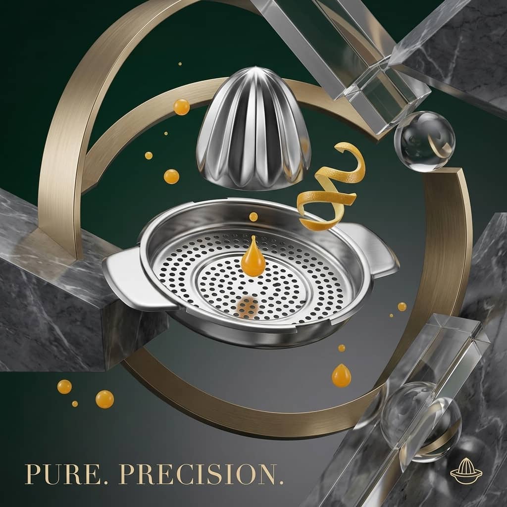 Stainless Steel Portable Manual Citrus Juicer