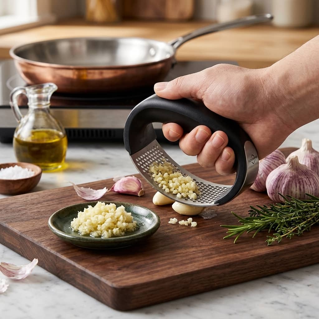 Stainless Steel Garlic Press