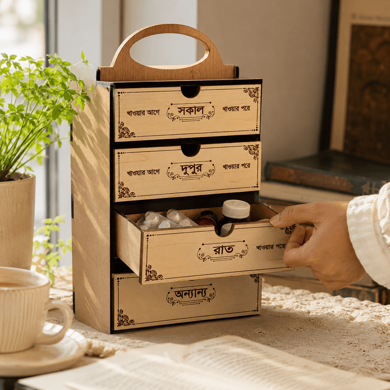 4 Layer Medicine Storage Box