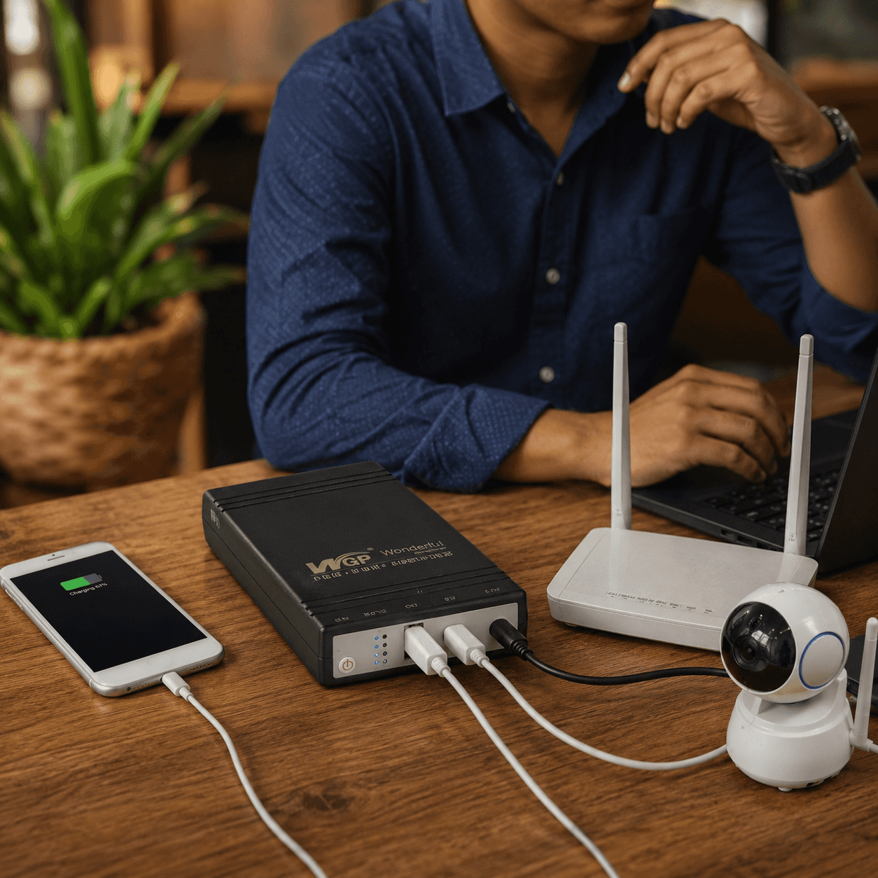Mini UPS Backup Power Supply for WiFi Router & ONU