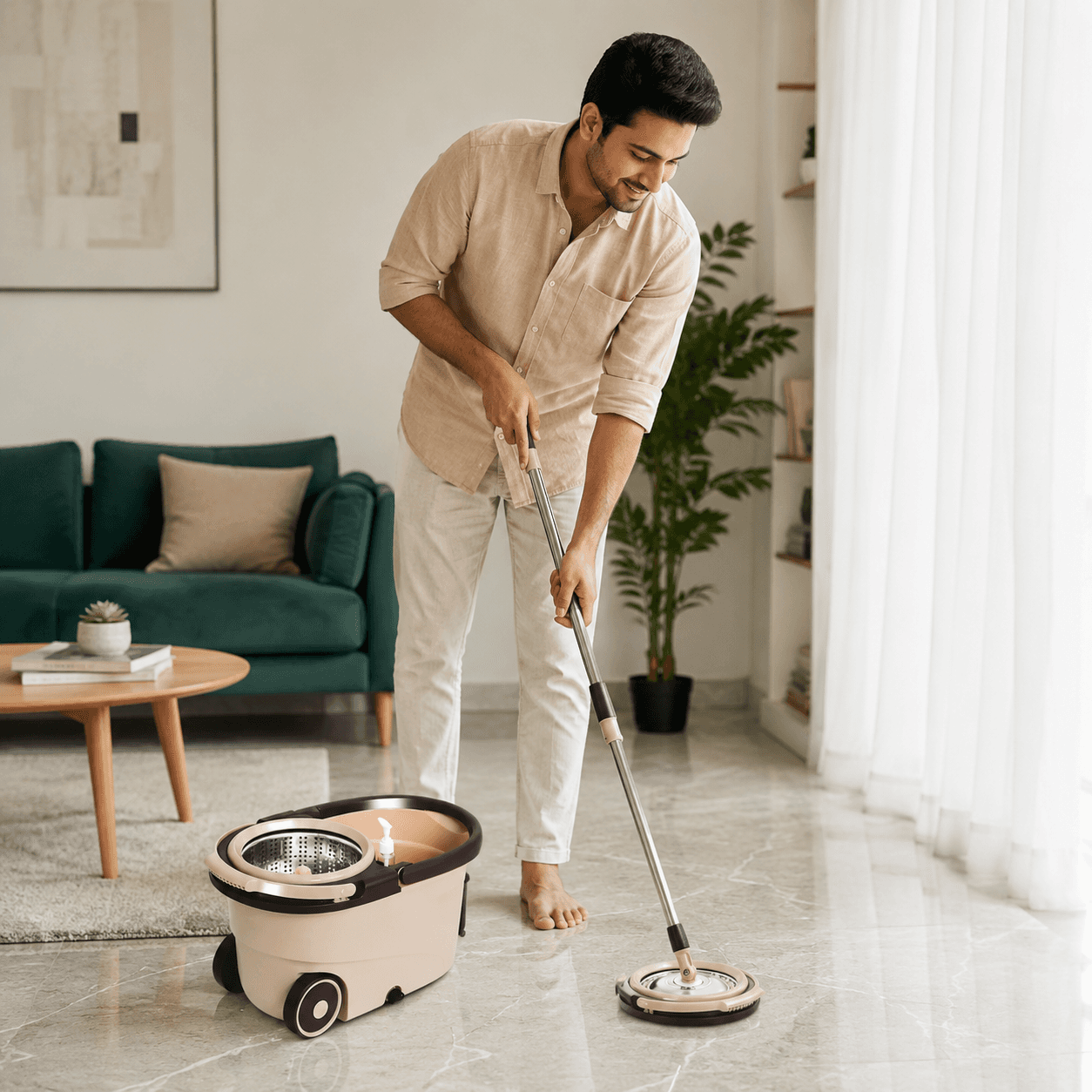 360-Degree Rotating Floor Cleaning Mop
