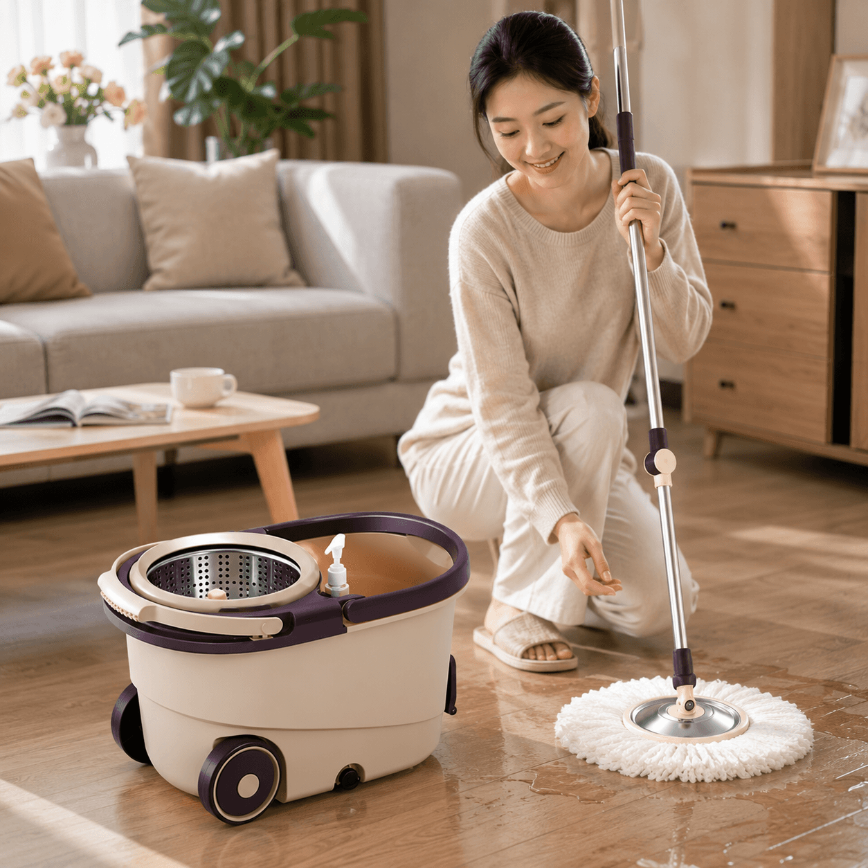 360-Degree Rotating Floor Cleaning Mop