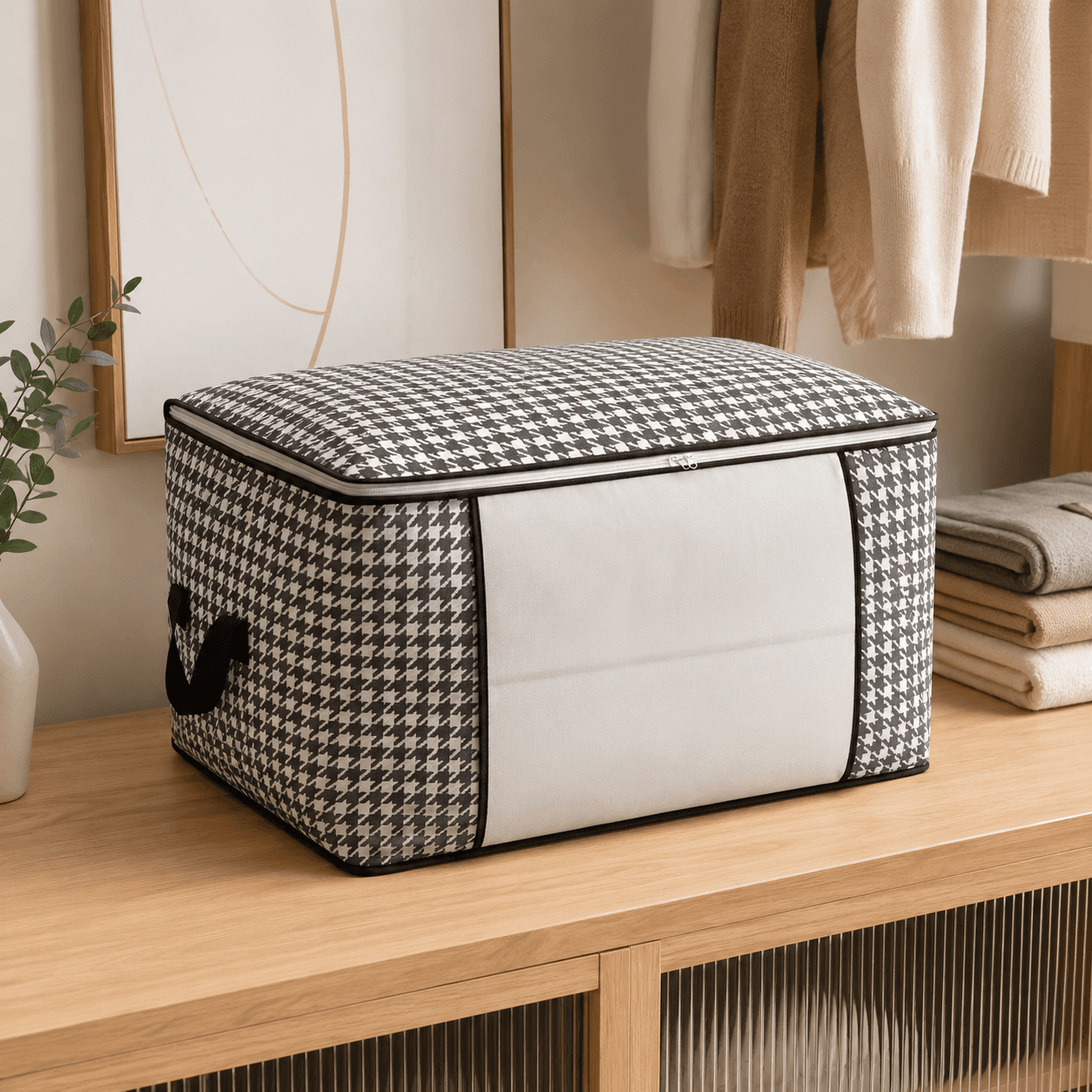 Premium Printed Quilt & Cloth Storage Bag