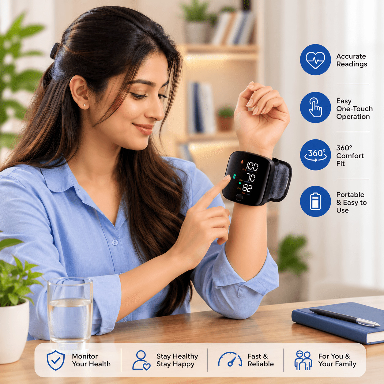 Digital Wrist Blood Pressure Monitor