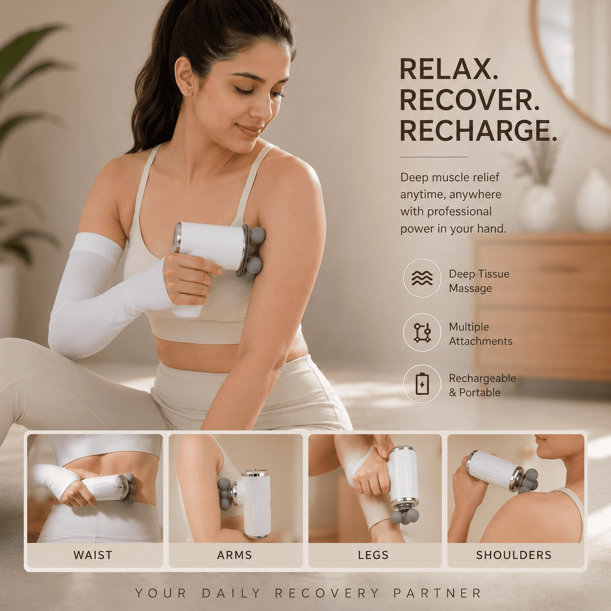 3 Headed Electric Massage Machine