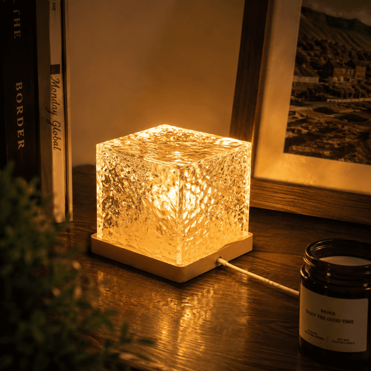 Square Dynamic Water Ripple Ambient Lamp