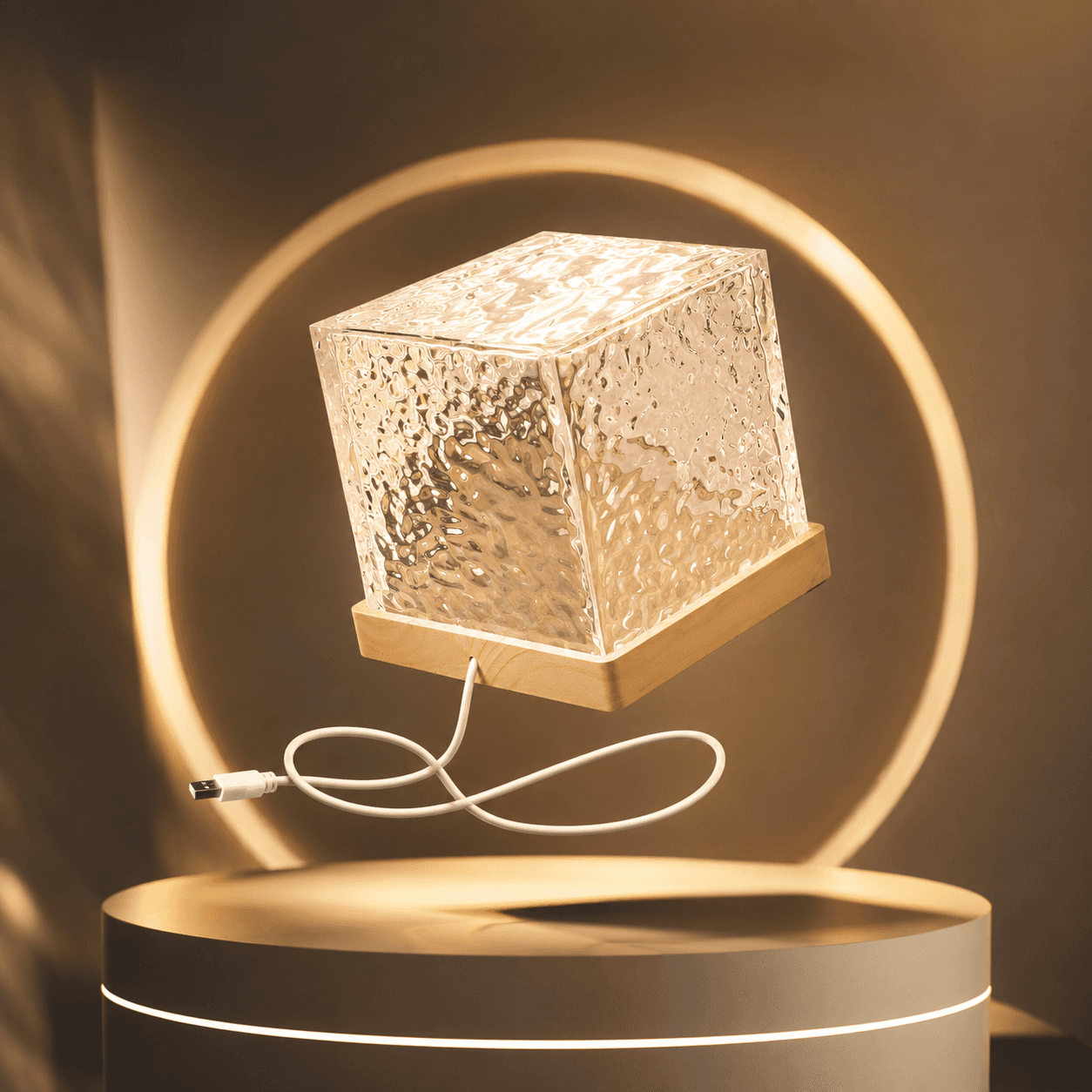 Square Dynamic Water Ripple Ambient Lamp