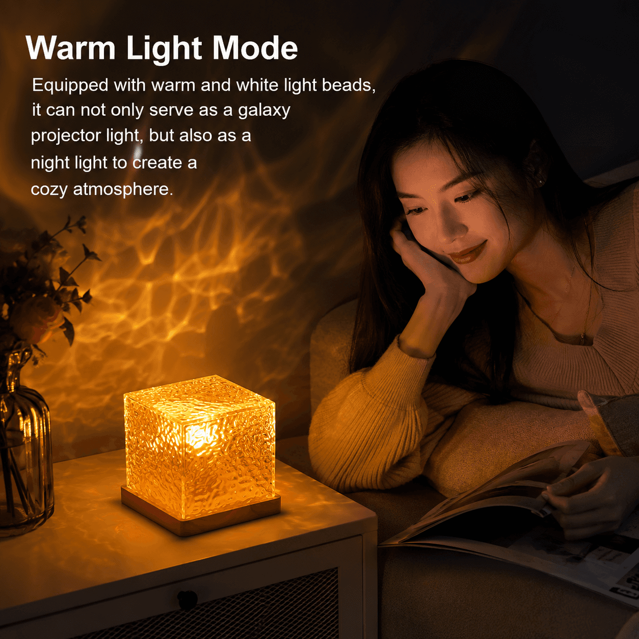 Square Dynamic Water Ripple Ambient Lamp
