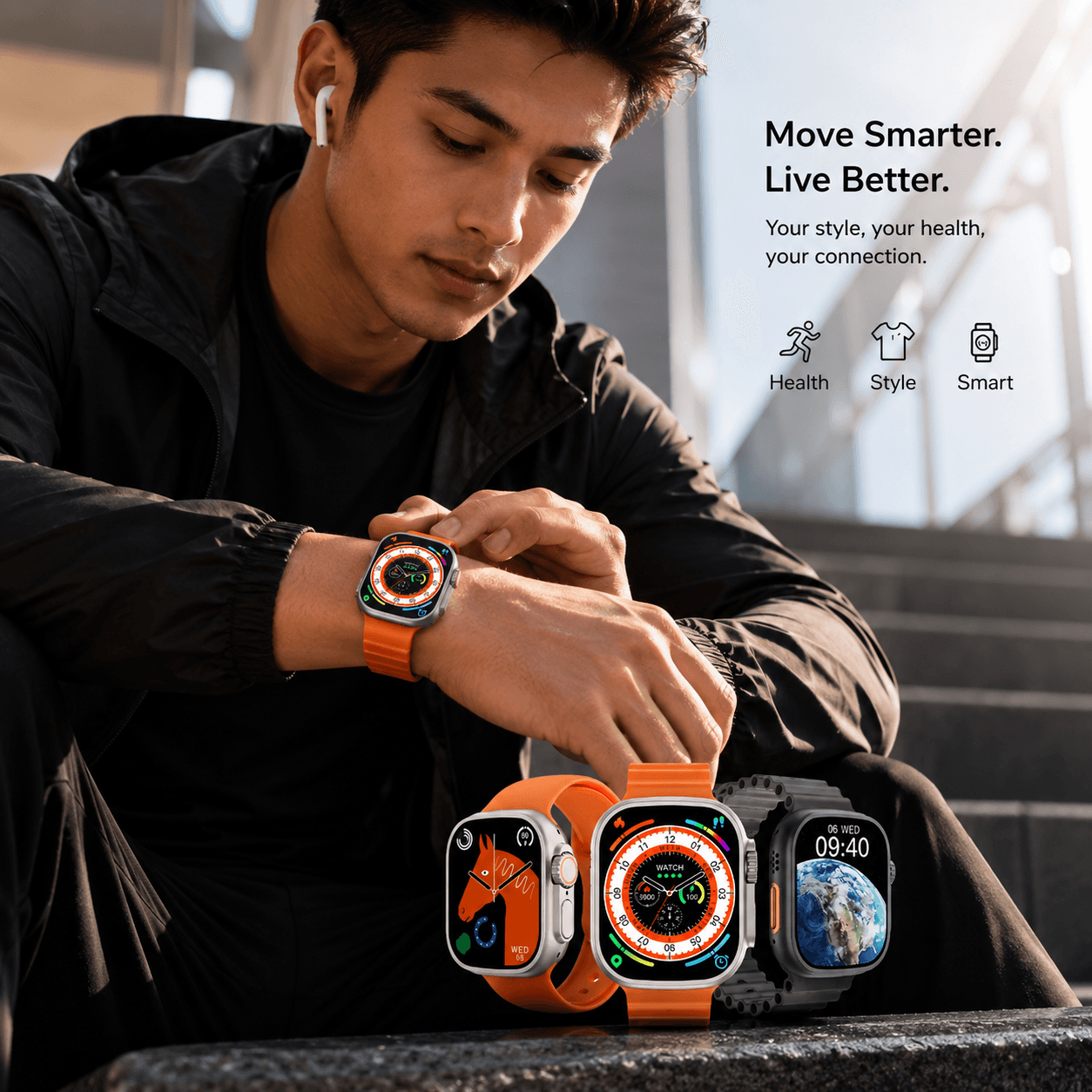 Y80 Ultra Smart Watch Combo