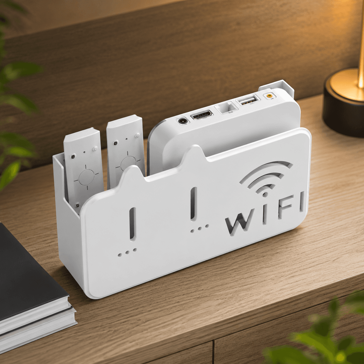 Wall Hanging WiFi Router Storage Shelf