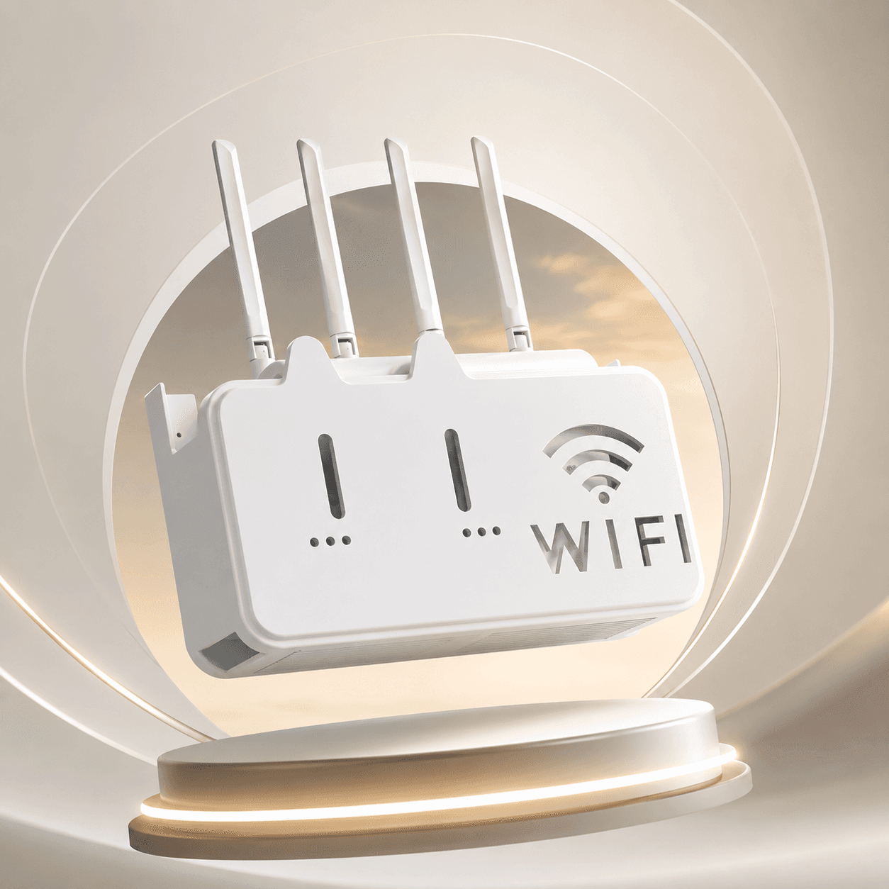 Wall Hanging WiFi Router Storage Shelf