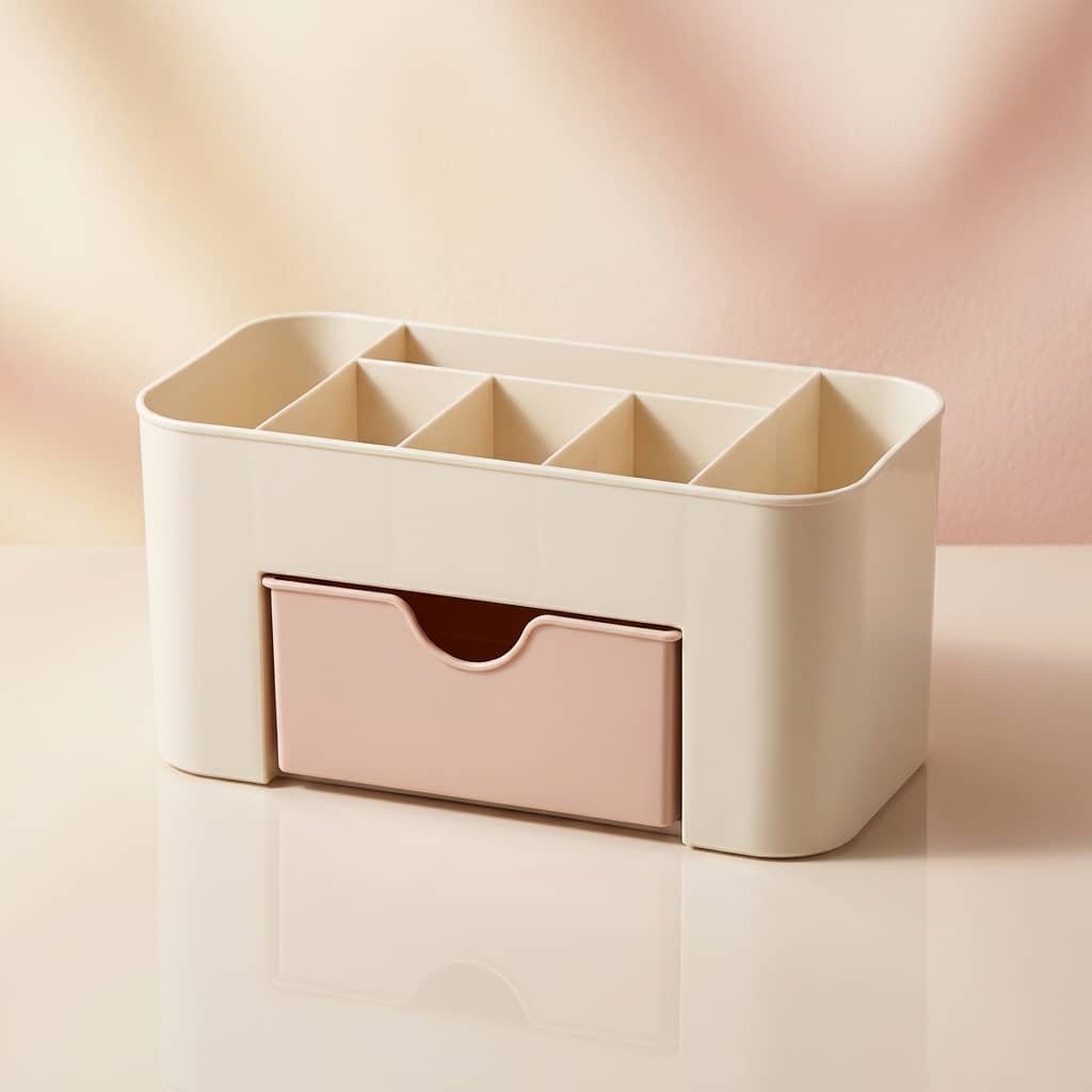 Multi-Compartment Makeup Organizer