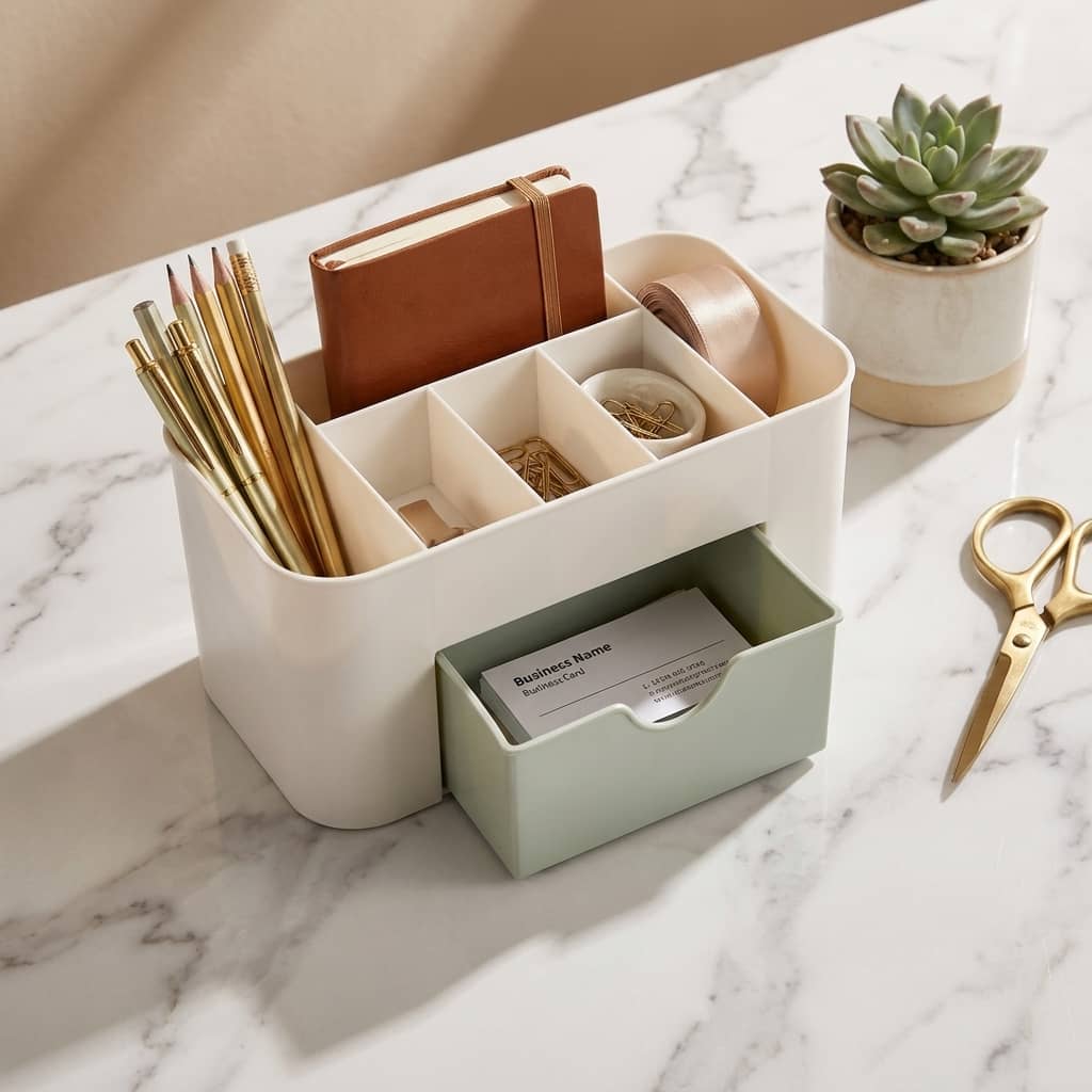 Multi-Compartment Makeup Organizer