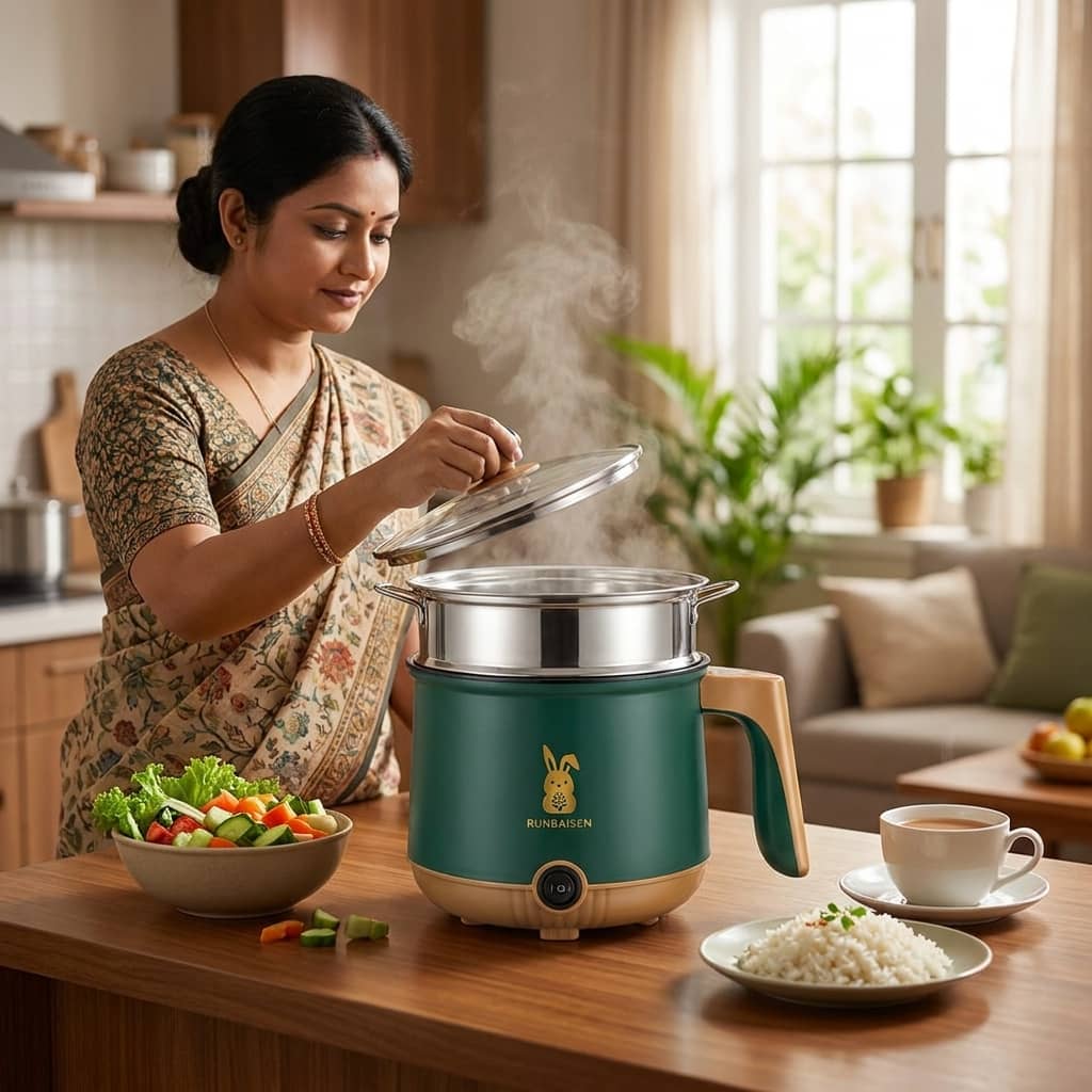  1.9LL Electric Rice Cooker | Small Multi Cooker Hot Pot Steamer