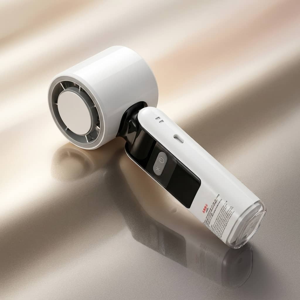 K801 Handheld Foldable Cooling Fan with LED Display | 2500mAh Rechargeable Fan
