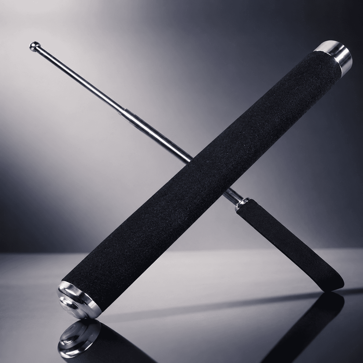 Metal Extendable Self-Defense Stick with Carrying Bag