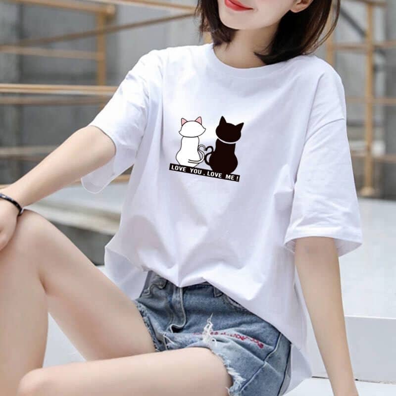 Women's Fashion Printed Oversized Graphic T Shirt