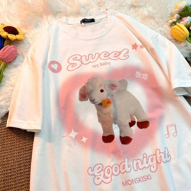Women's Casual Cotton Oversized Drop Shoulder T Shirt