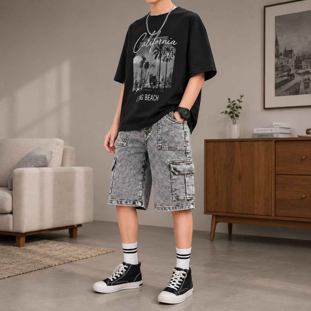 Boys Denim Shorts â Premium Washed Denim Comfort Collection
