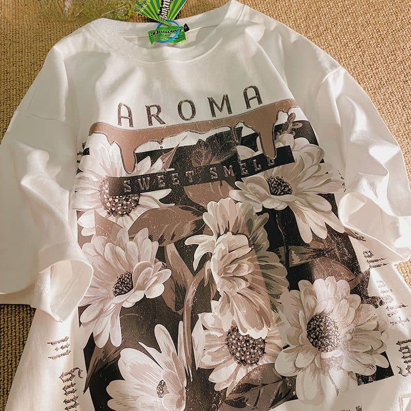 Women's Casual Streetwear Oversized Drop Shoulder T Shirt