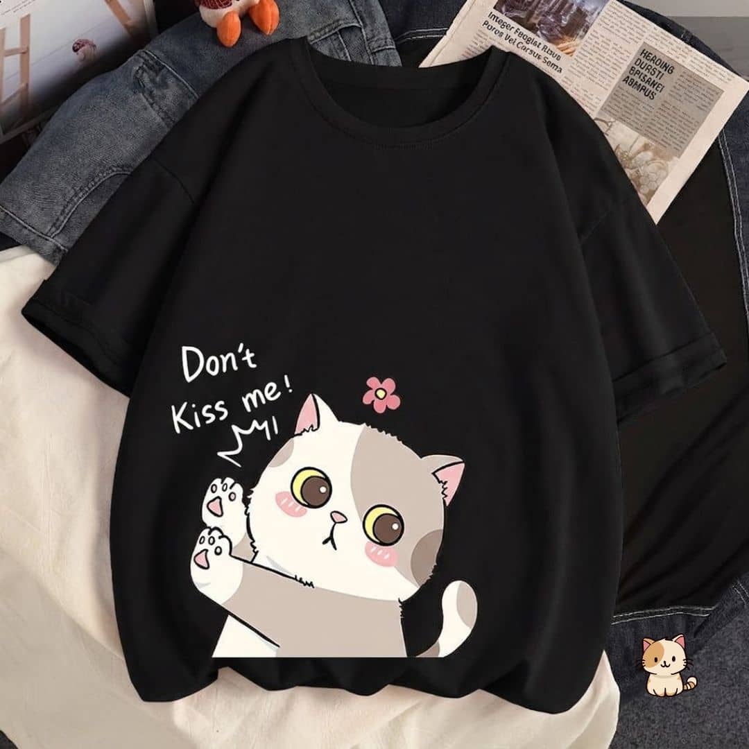Women's Oversized Printed Drop Shoulder T Shirt - Trendy Casual Wear