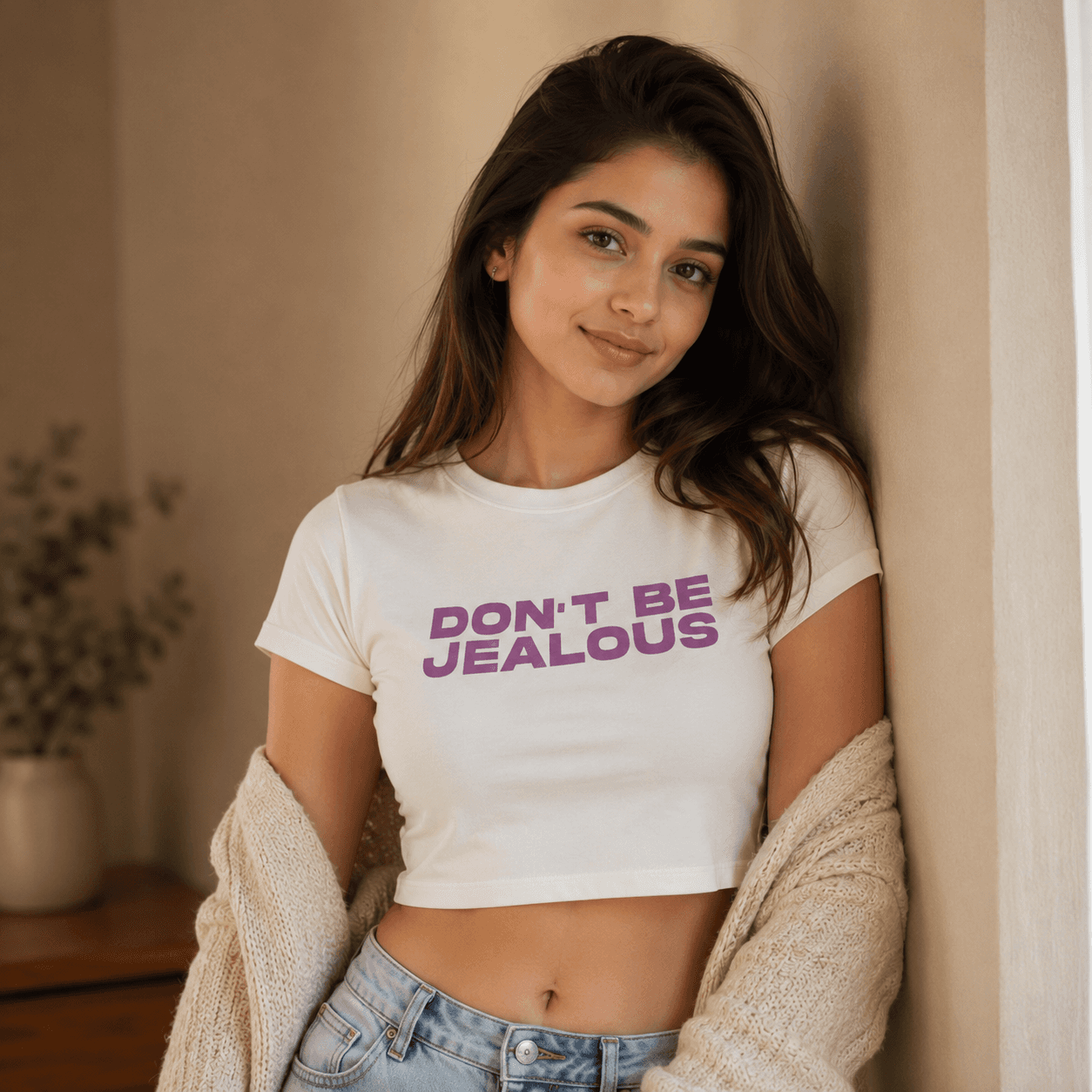 Ladies Printed Crop Top ¢ Stylish Everyday Essential