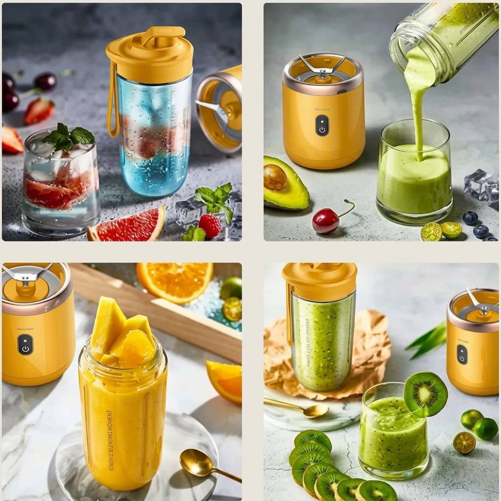 400ml Electric Portable Juicer Blender - USB Charging Fruit Smoothie Maker for Fresh Juice
