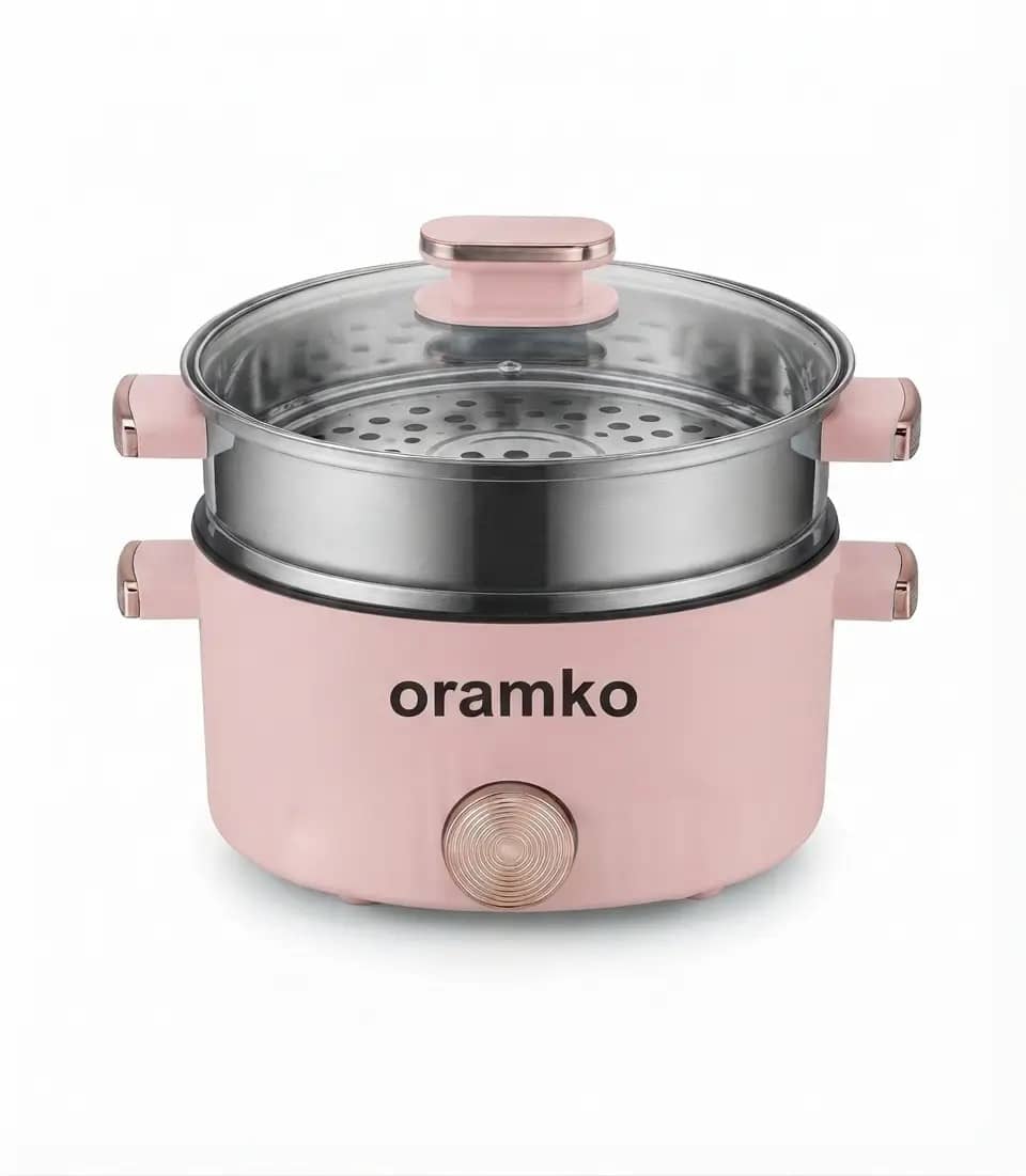 Oramko 7.2L Electric Hot Pot & Steamer ā Non-Stick Granite Coating, Adjustable Heat, Rapid Heating Multi-Cooker