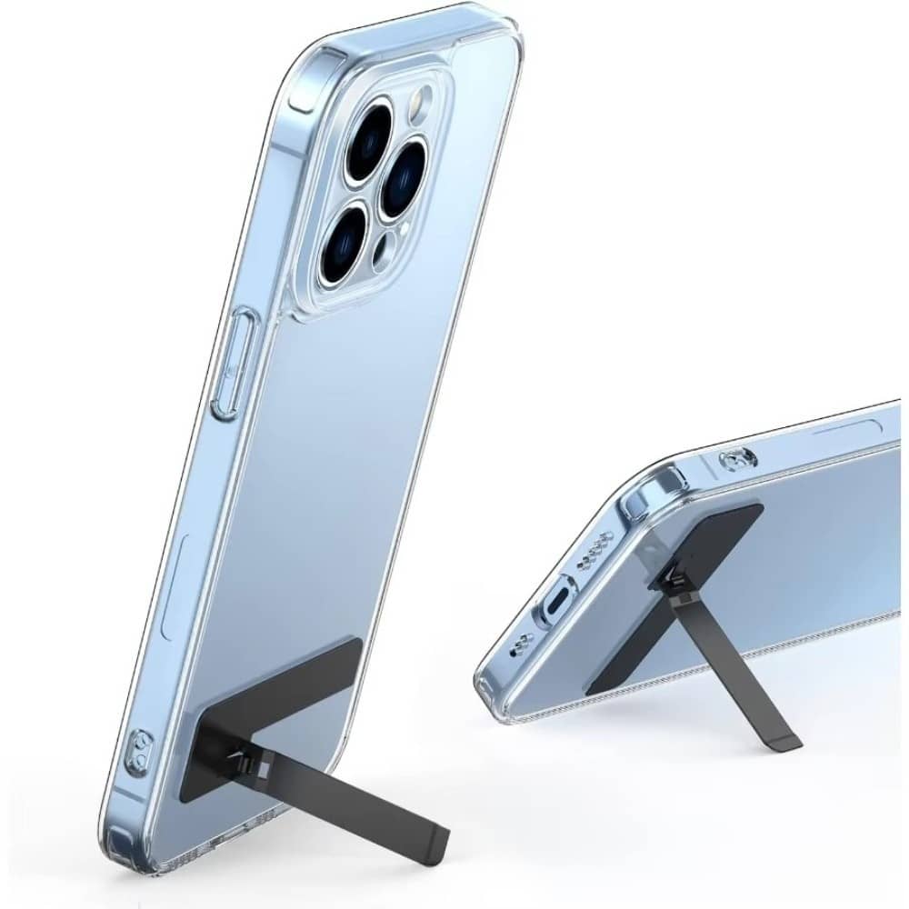 Ultra Thin Mini Phone Kickstand Universal Desktop Holder Stand Metal Steel Folding Desk Bracket for iPhone/Samsung