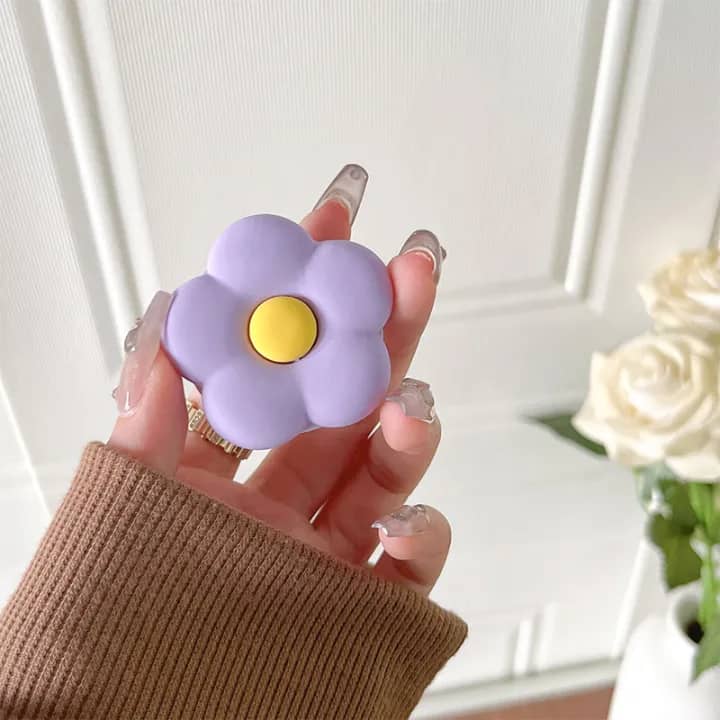 Flower Mirror Universal Phone Holder Griptok Support For Smartphone Grip Folding Finger Stand Socket