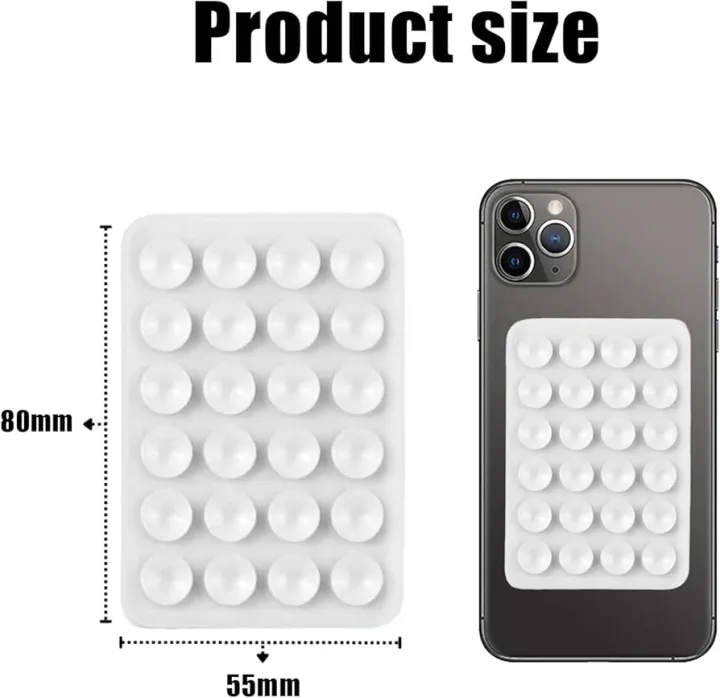Strong Grip Silicone Phone Holder – Adhesive Suction Mount, Anti-Slip Hands-Free Stand Multicolor