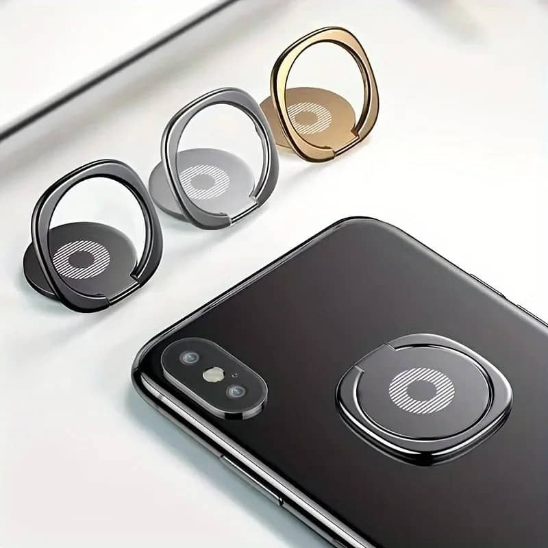 Mini 360 Degree Finger Ring Holder Metal Phone Stand Mount Smartphone Holder for iPhone Sangsung Mobile Phone