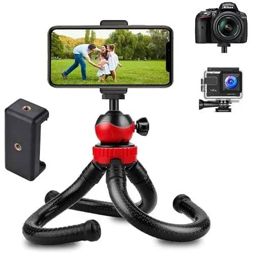 Mobile and Camera/SLR Camera Gopro Flexible Portable Octopus Tripod/High Quality Vlogging Tripod - Mirrorless System Camera